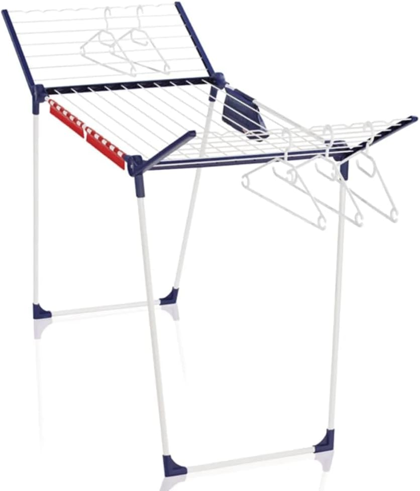 Leifheit Pegasus 200 Solid Comfort Laundry Dryer, 20m with peg Bag, Blue/White