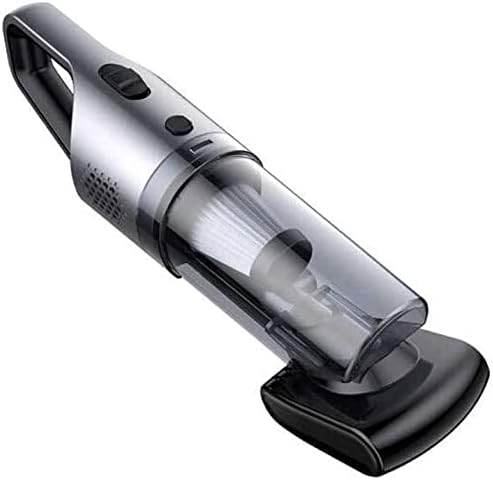 Cordless Bagless Hand Vacuum for Carpet and Hard Floor with Rechargeable,car with High-Power Car Power Dedicated Household Car Dual-use Mini Small Charging (Black)