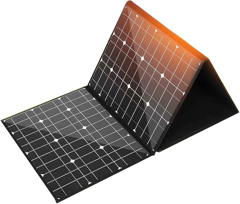 AIZYR 18V 400W Monocrystallinel Solar Panel - Folding Package Solar Charger with 1.5m Cables + 30A Controller for Travel/Camping/RV