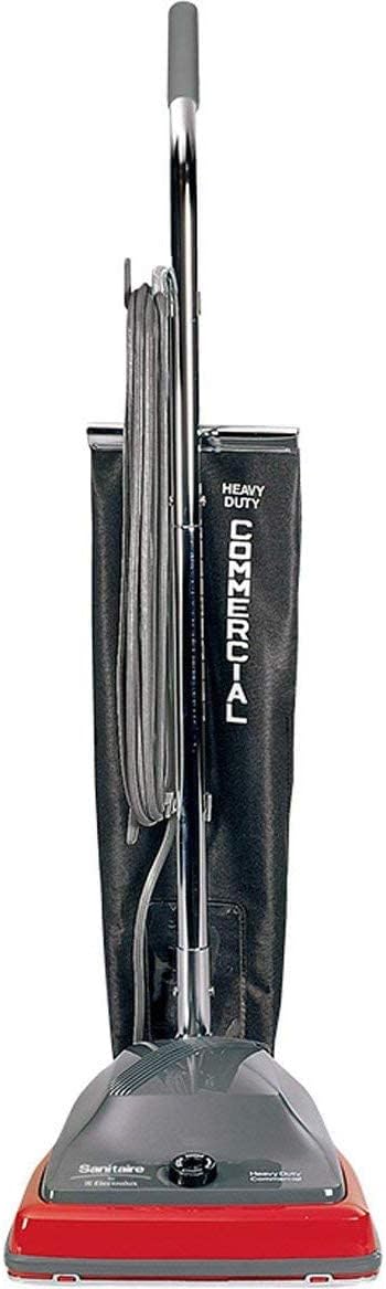 EUREKA Sanitaire SC679J Commercial Lightweight Upright Vacuum Bag-Style 12lb Gray/Red