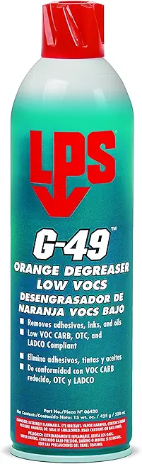 LPS G-49 Orange Degreaser Low VOCs, 15 oz Aerosol (Pack of 12)