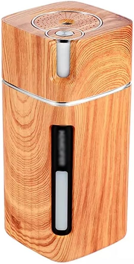 Wood Grain Humidifier Essential Oils Aroma Diffuser Portable Air Humidifier USB Mist Maker with LED Night Light (Color : D, Size : 1)