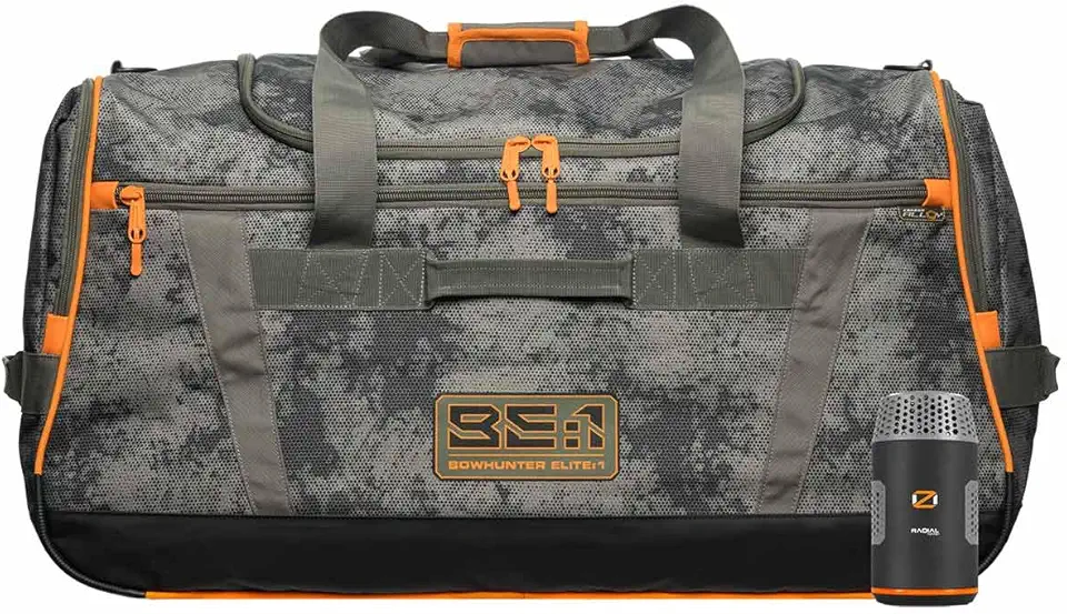 ScentLok BE:1 8K & OZ Radial Nano Combo - Odor and Scent Removing Ozone Generator and Duffle Bag for Hunting Clothing and Gear, Sports Equipment (Grey Fractal)