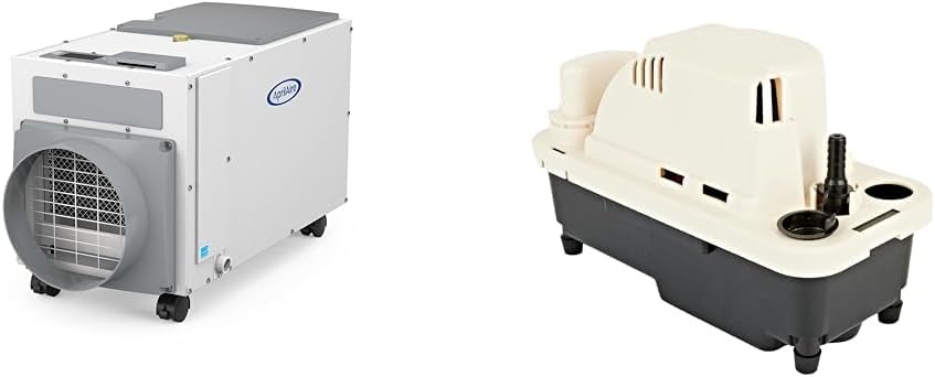 AprilAire E100C 100-Pint Dehumidifier and Little Giant Condensate Removal Pump Bundle