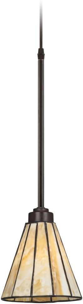 Robert Louis Tiffany Warm Bronze Brown Mini Pendant Lighting 7 1/2