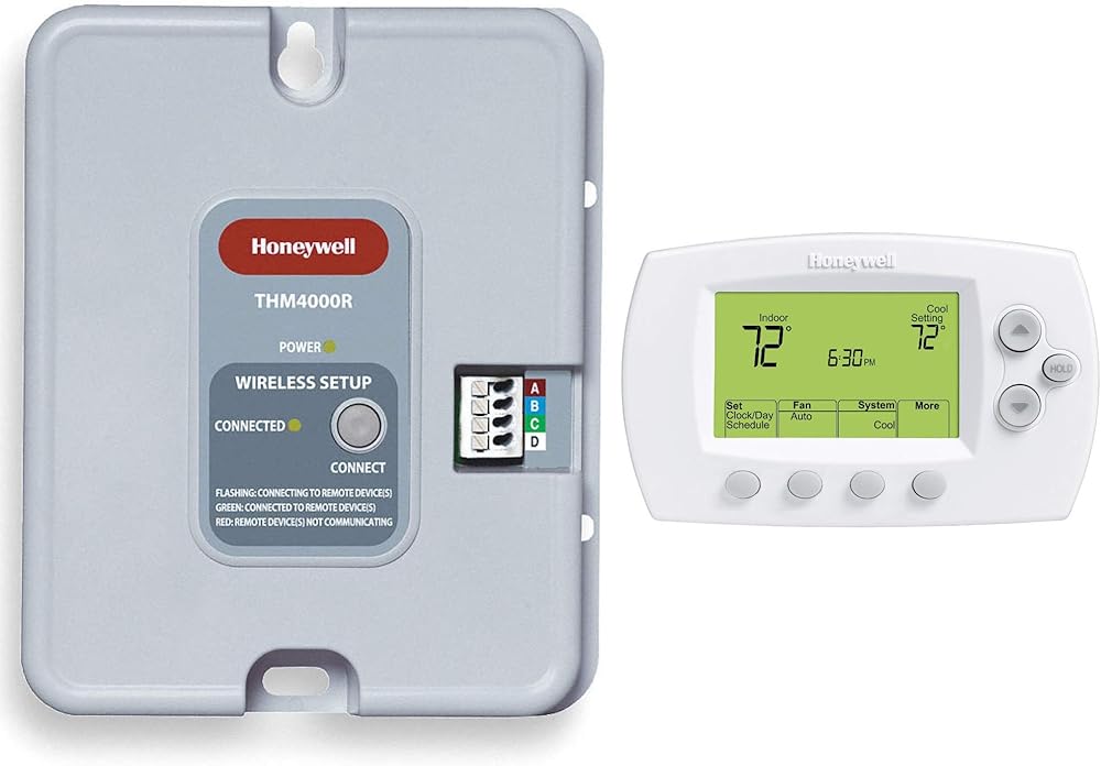 Honeywell Home Wireless Programmable FocusPRO Kit with Wireless Adapter Allows to be Used with TrueZONE Panel (YTH6320R1023)