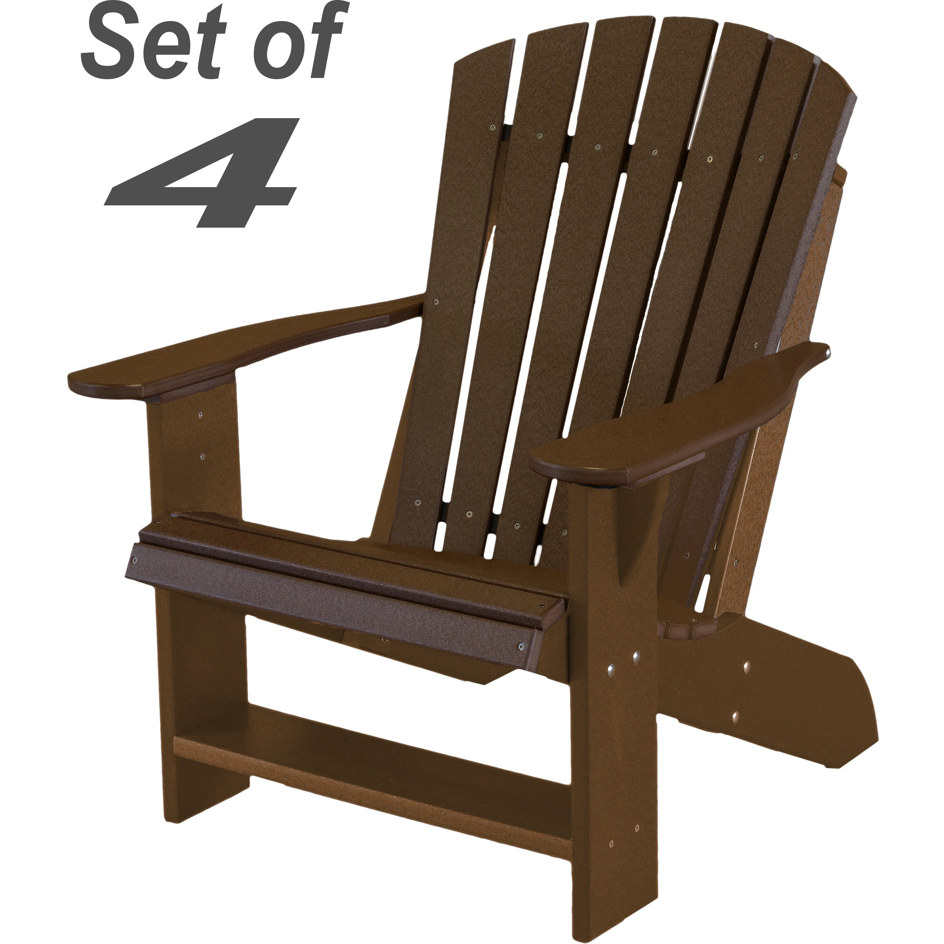 Set of 4 - Adirondack Chair