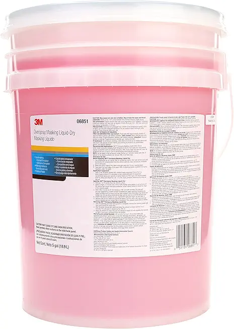 3M Overspray Masking Liquid Dry, 06851, 5 Gallon, 1 per case