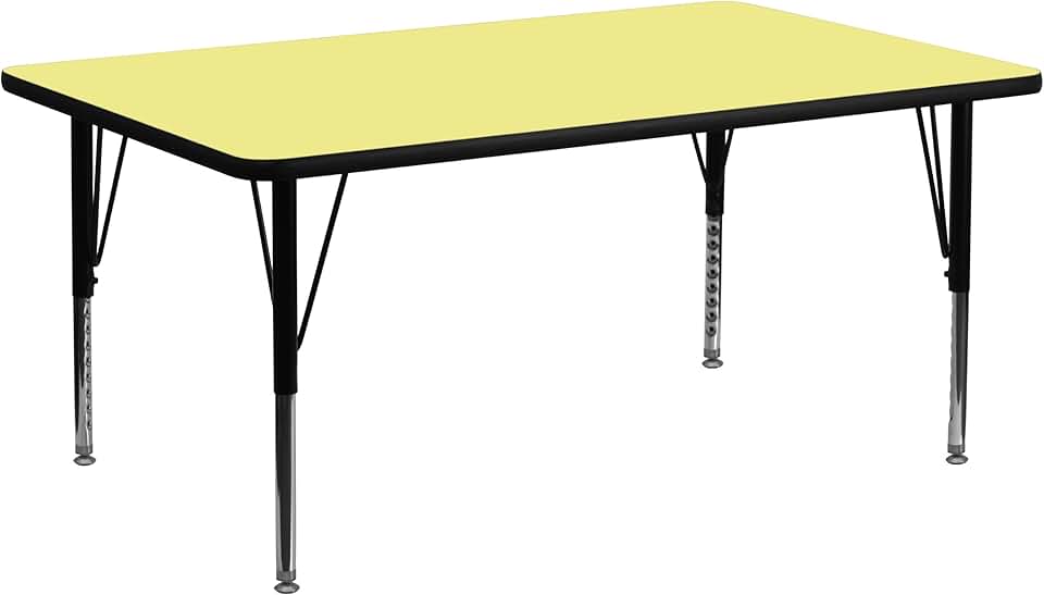 Flash Furniture 30x72 Yellow Activity table, 26