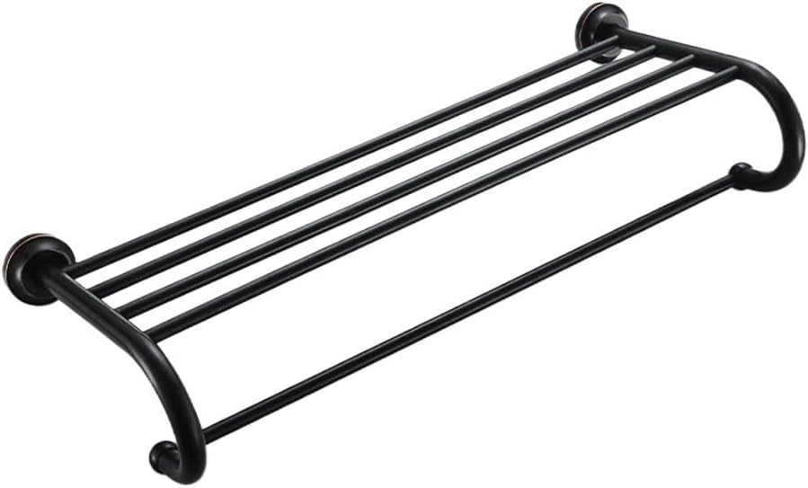 Black Ancient Bath Towel Rack, All Copper Towel Rack, Hanging Rack, Bathroom Wall Mounted Storage Rack