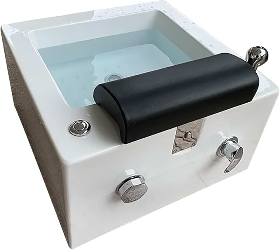 Acrylic Massage Footbath Square Footbath deep Foot Bath Spa with Massage Stress Relief for Fatigue and Tired Feet Colorful Lamp Footbath Best Pedicure at Home Spa Treatment ( Color : Type a , Size : 6