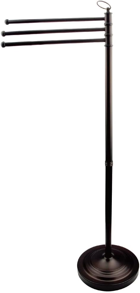 Kingston Brass CC2025 Vintage Freestanding Towel-Rack, 39-1/2-Inch Height, 10-Inch Base Diameter, Oil Rubbed Bronze