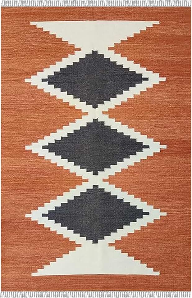 Wool Jute Kilim Runner Rugs 2.5x10 Wool Jute Carpet Clay Brown White Hand Woven Rug Southwestern Rug Flatweave Kilim Rug Hand Braided Jute Indoor Large Area Hallway Stair Runner Corridor Runner