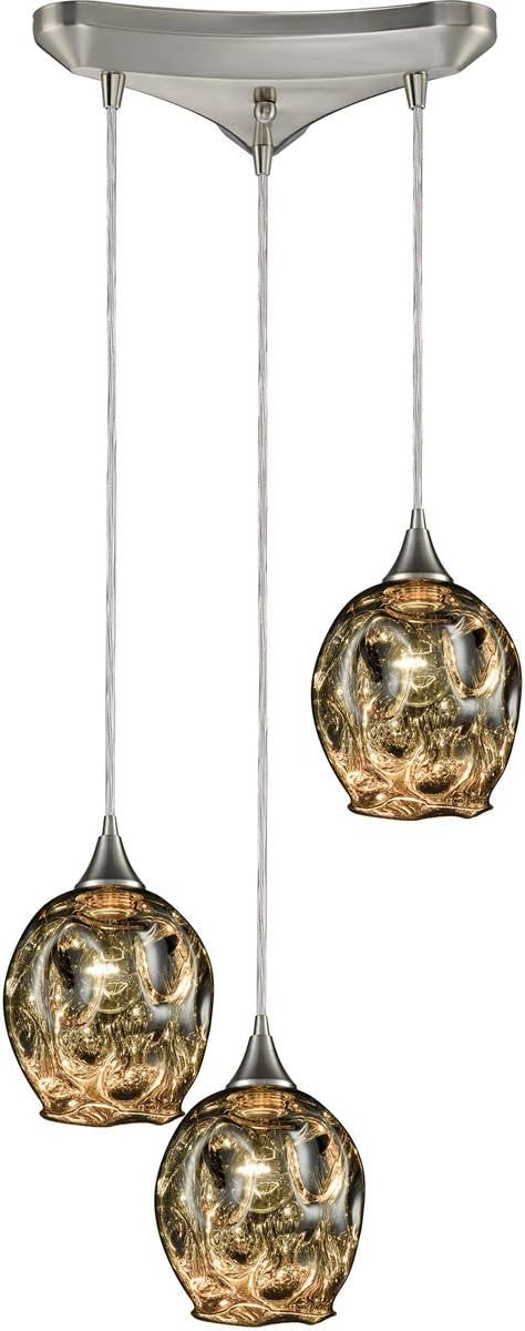 10512/3 Pendant Light, Satin Nickel