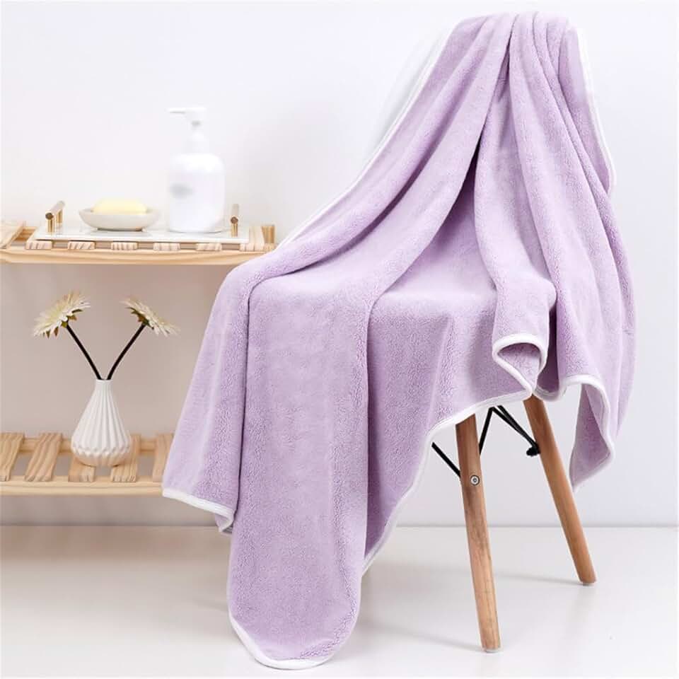 Men's and Women's Soft and Comfortable Oversized Bath Towel 90 * 160 CM Comfortable Oversized(D)
