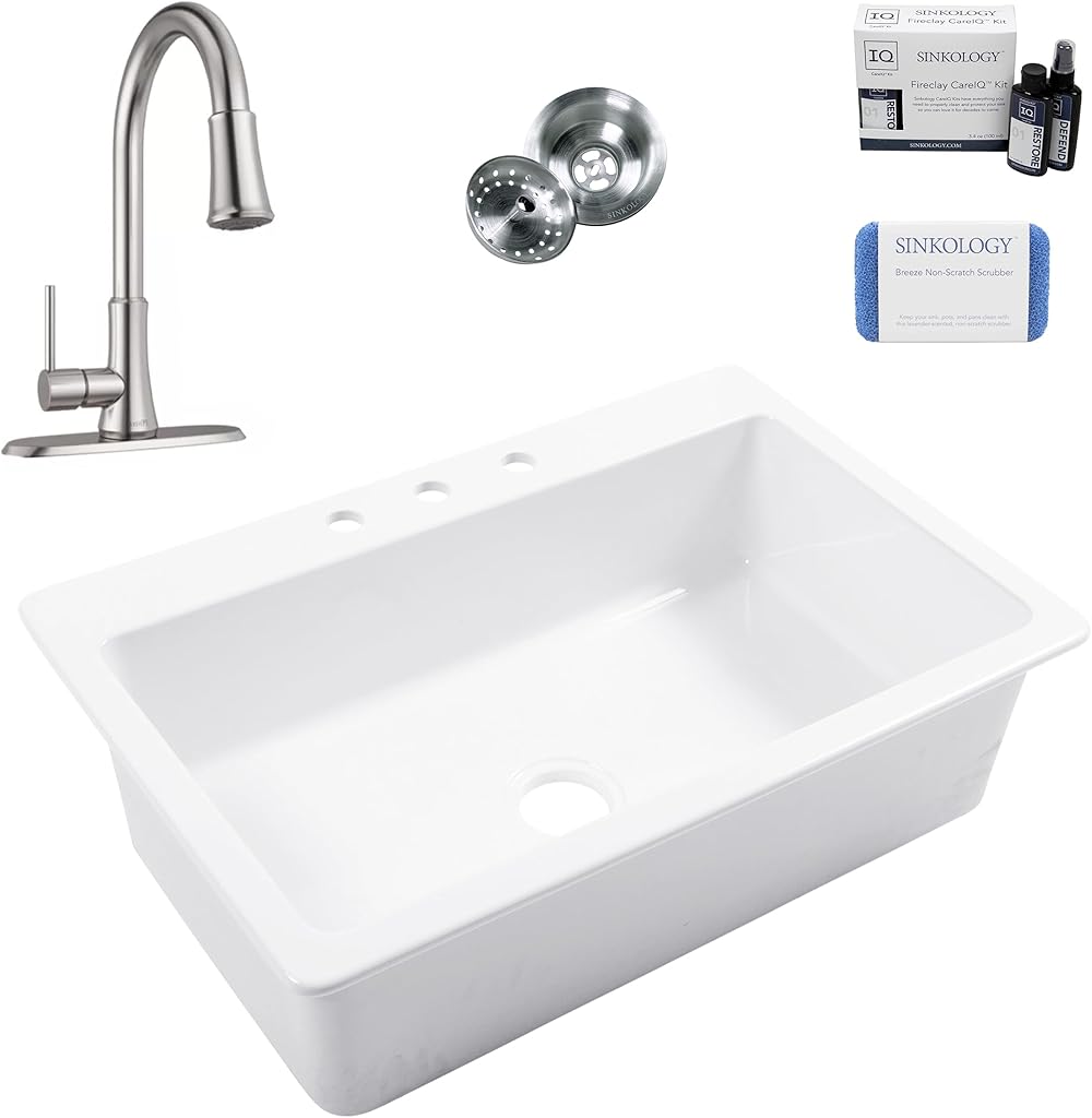 Jackson Crisp White Fireclay 33