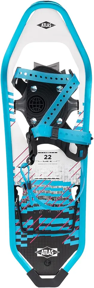 Atlas Snowshoes Womens Range-BC Snowshoe, Cyan, 26