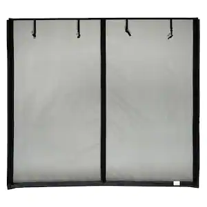 Fresh Air Screens 16 ft. x 7 ft. Roll-Up Garage Door Screen with 3 Zippers and Vinyl Rod Pocket