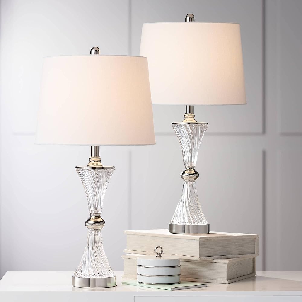 Regency Hill Luca Modern Table Lamps 25.5