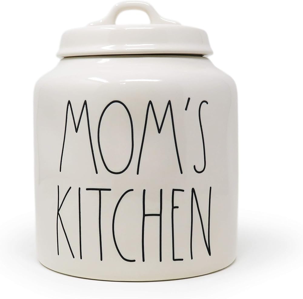 Rae Dunn MOM'S KITCHEN Canister - Christmas - Mother's Day gift - Ceramic