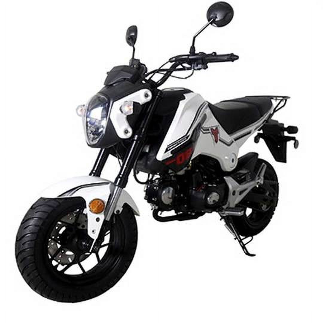 TAO TAO HELLCAT 125cc Motorcycle Gas Pit Bike DirtBike 125 Motorcycle for Adults and youth- White color