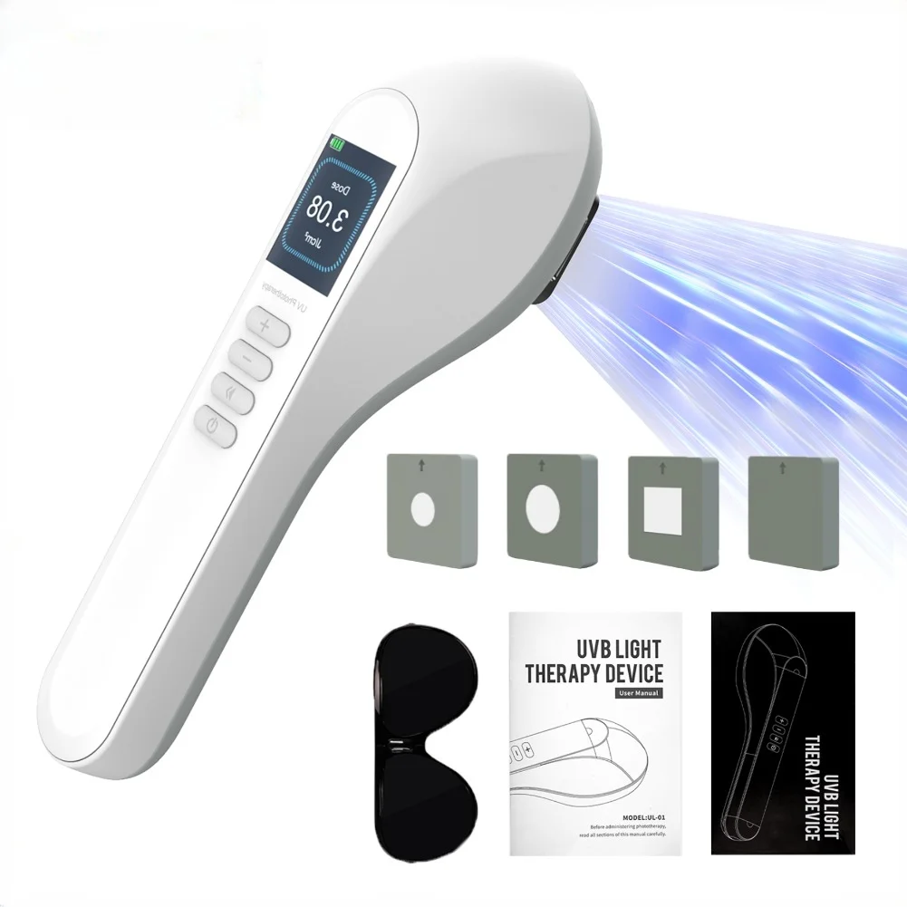 UVB Phototherapy Lamp Device for Vitiligo Treatment 308NM UV Narrow Band Ultraviolet Light Therapy Psoriasis Spots Eczema