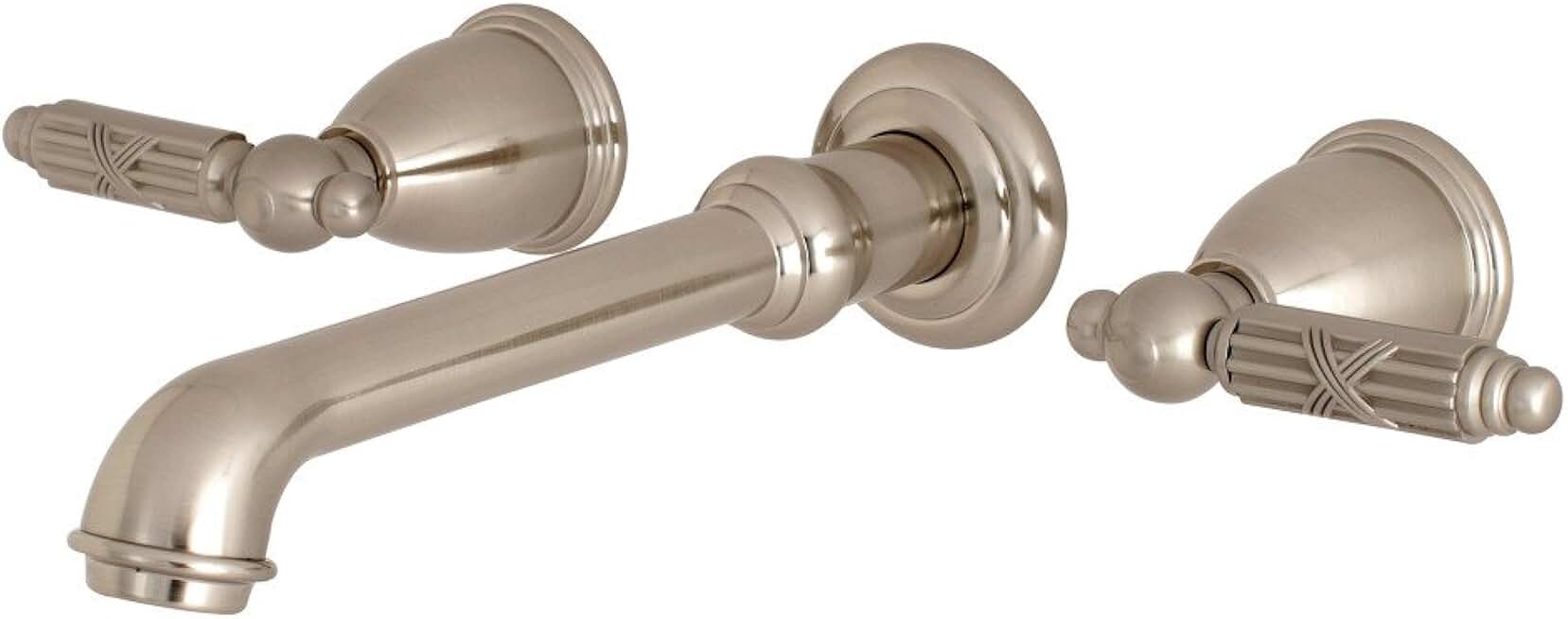 Kingston Brass KS7028GL Georgian Roman Tub Faucet, 10-7/16 Inch in Spout Reach, Brushed Nickel