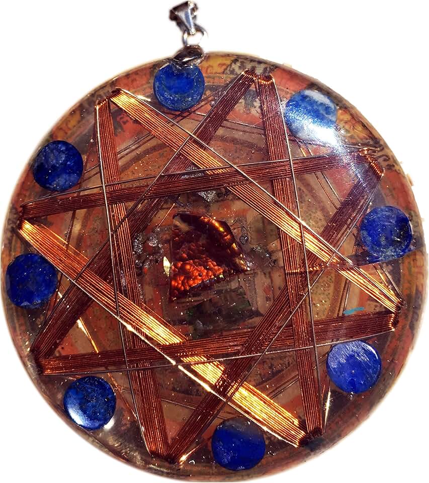 Dark Magic Protector Kalachakra 14k Gold Protective Crystals