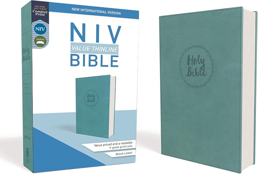 NIV, Value Thinline Bible, Leathersoft, Teal, Comfort Print