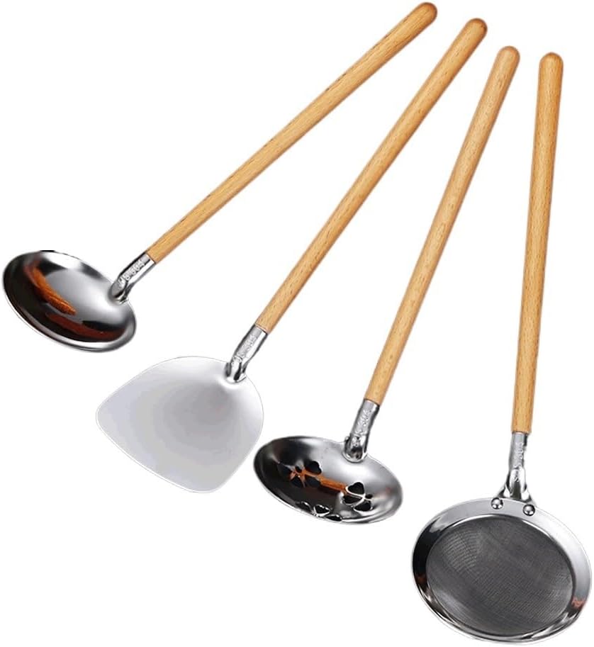 Kitchen Utensils Tool Set Spatula For Stainless Steel Cooking Equpment Kitchen Accessories Essentials(E)