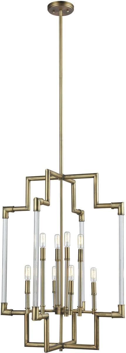 69206/8 Brandon 24'' Wide 8-Light Pendant in Classic Brass