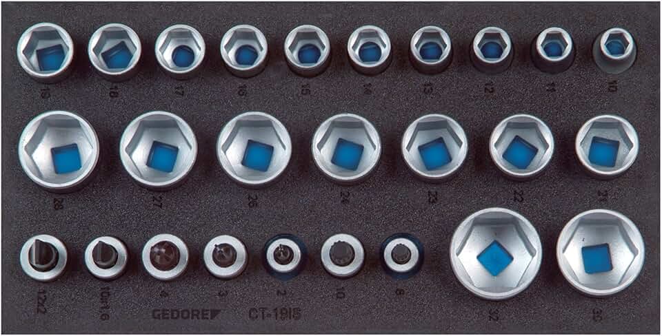 Gedore 1500 CT1-19 IS Socket set 1/2