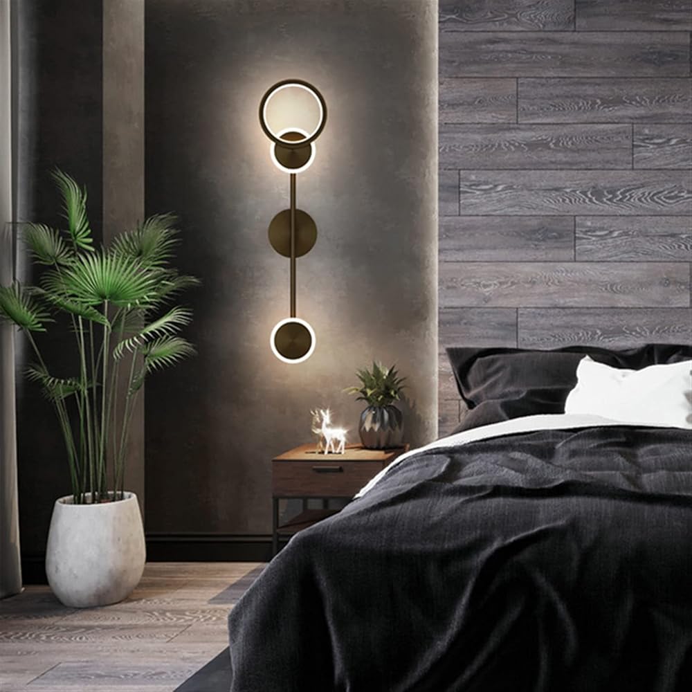 LED, Modern Led Wall Lamp - Rotating Wall Light Compatible with Bedroom Bedside Reading Sconce Lights Home Indoor Decoration Lighting