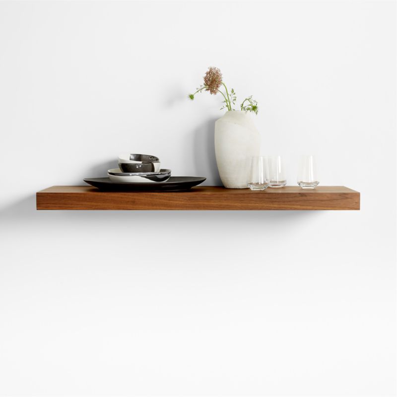 Walnut Wood Floating Shelf 48