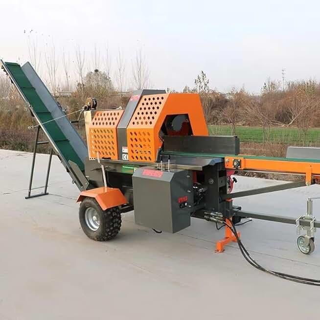 Timber Splitter Firewood Processor Hydraulic Gasoline Drive for Tractors Multi-Function for Large Firewood Needs 10t 20t 30t 40t 50t