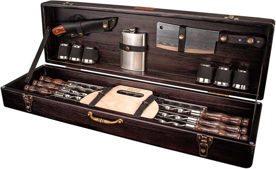 Grilling Supplies - Outdoor Grill Accessories for BBQ - Premium Barbecue Tool Sets Grill Utensils - BBQ Gear - Grill Set with Case Wild Pig