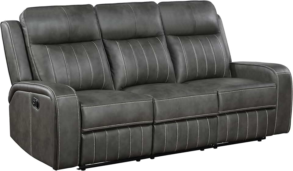 Coaster Home Furnishings Raelynn Upholstered Motion Reclining Sofa Grey