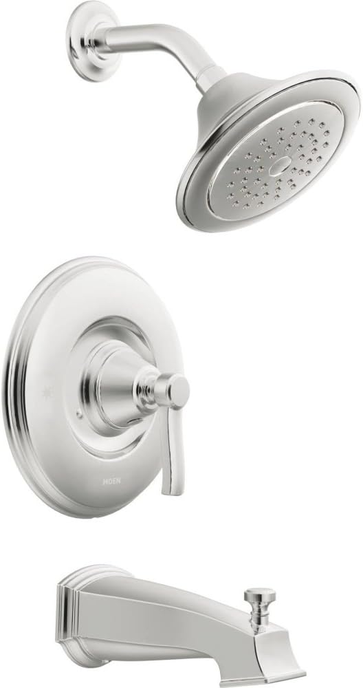 Moen TS2213BN Rothbury Posi-Temp Pressure Balancing Tub and Shower Trim Kit, Valve Required, Chrome