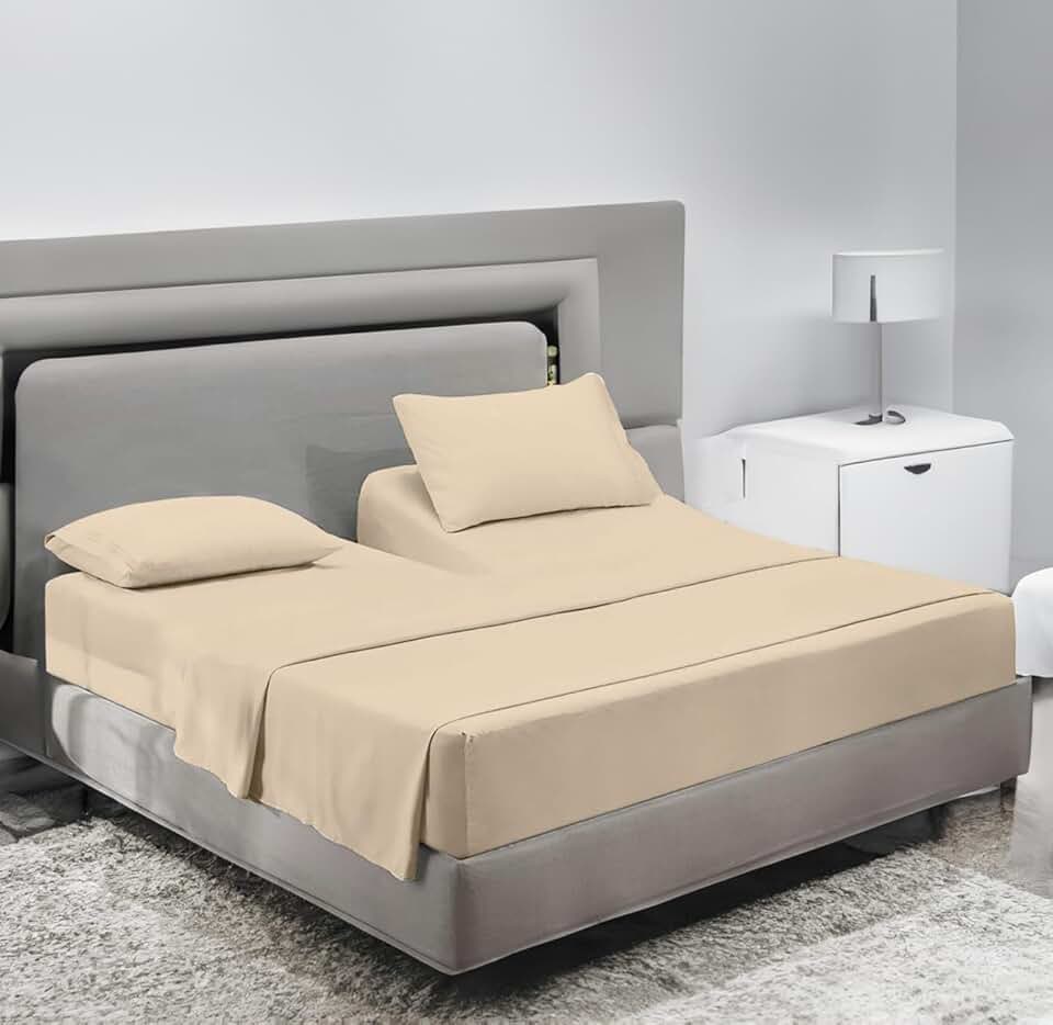 Top Split King Sheets Sets for Adjustable beds, Split King Sheet Sets for Adjustable beds Fit up to 16