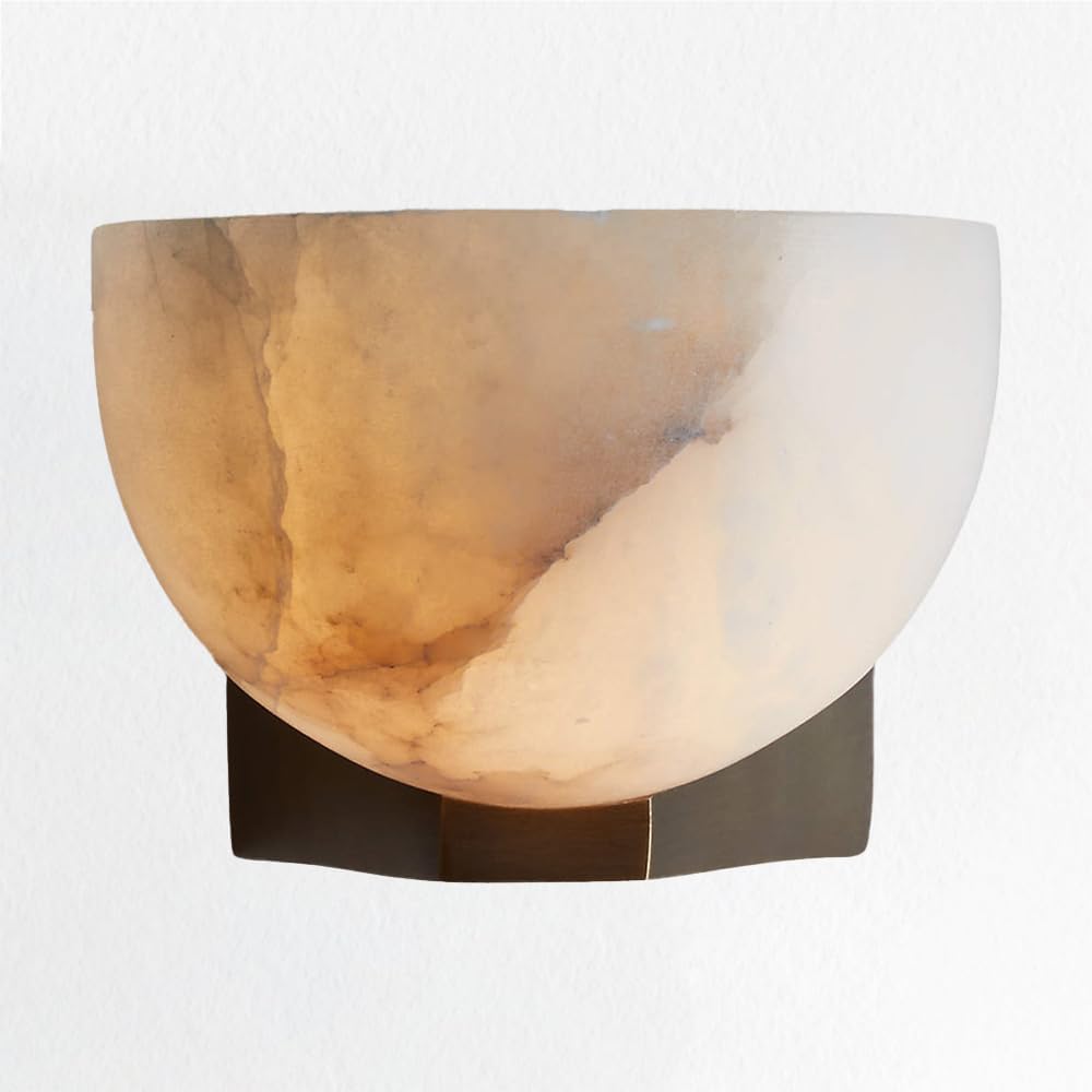 Alabaster Sconce Light, Ando Alabaster Sconce Light, 7