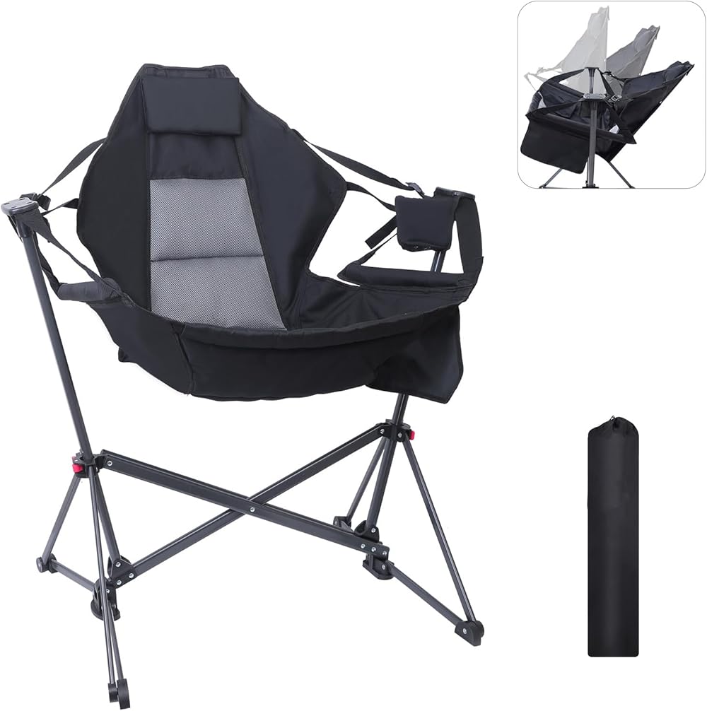 Beach Chair, Beach Chair and Umbrella, Backpack Beach Chair Beach Chair for Adults with Umbrella and Cooler+Hammock Camping Chair, Swing Chair, Swing Camping Chair, Adjustable Back Portable
