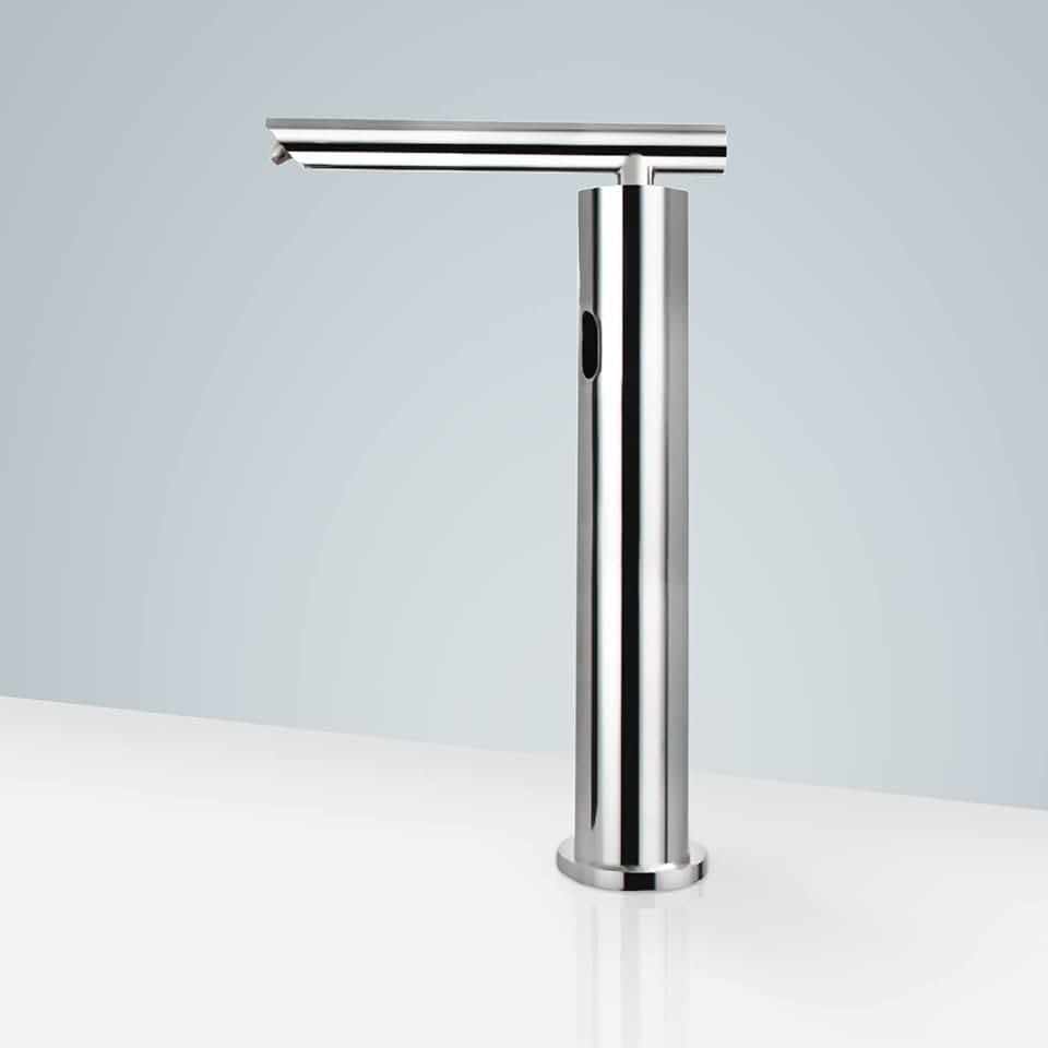 Commercial Automatic Infrared Sensor Foam Soap Dispenser - FS1021 Contemporary Style Deck Mount Stainless Steel Soap Dispenser - Polished Chrome Finish