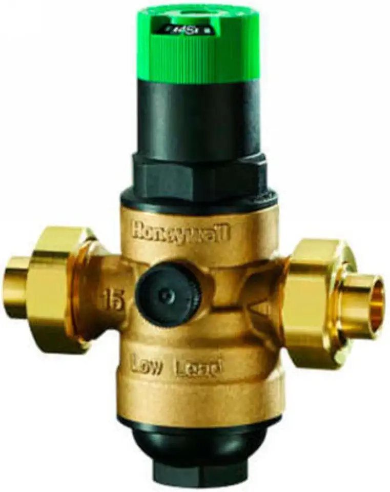 Honeywell DS06-103-DUS-LF Dialset Female NPT Double Union Regulator, Sweat PRV, 1 1/4