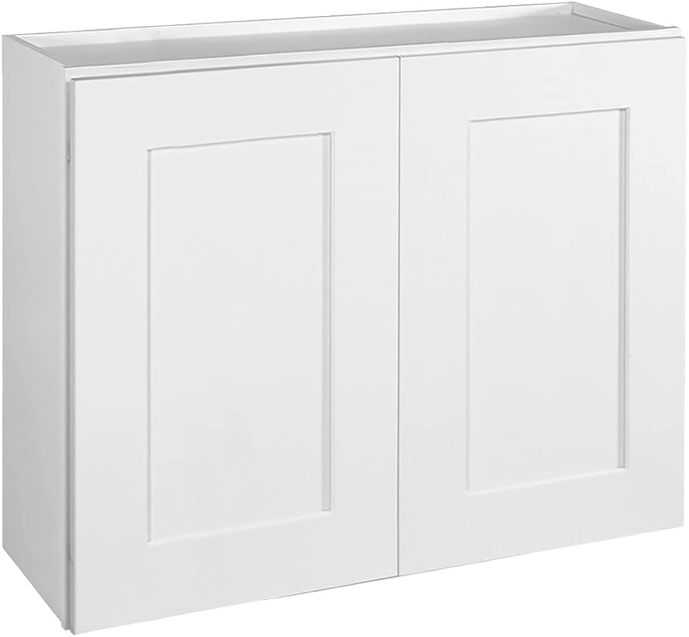 Design House 613398 Brookings Fully Assembled Shaker Style Tall Wall Kitchen Cabinet, 30x24x12, White