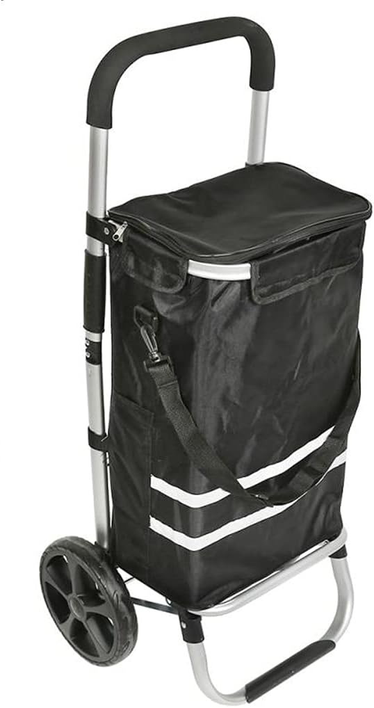 35l Shopping Trolley Cart Tote Shoulder Bag Foldable Reusable Waterproof Bags Organizer Adjustable (Color : D, Size : 37 * 17 * 46)