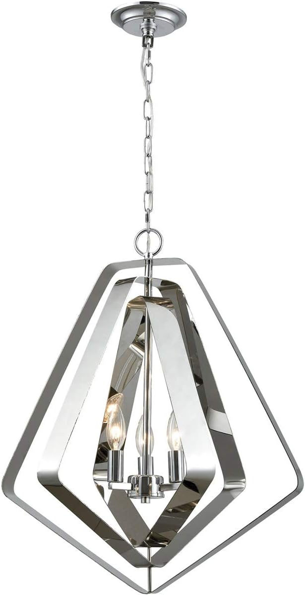 33171/3 Pendant Light, Polished Chrome
