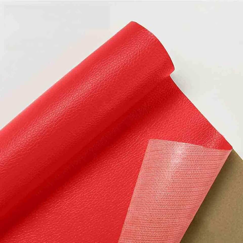 Leather Repair Tape Leather Repair Patch Self-Adhesive Leather Repair Kit for Car Seat Sofas Handbags Furniture (Deep Red,218x52 inch)