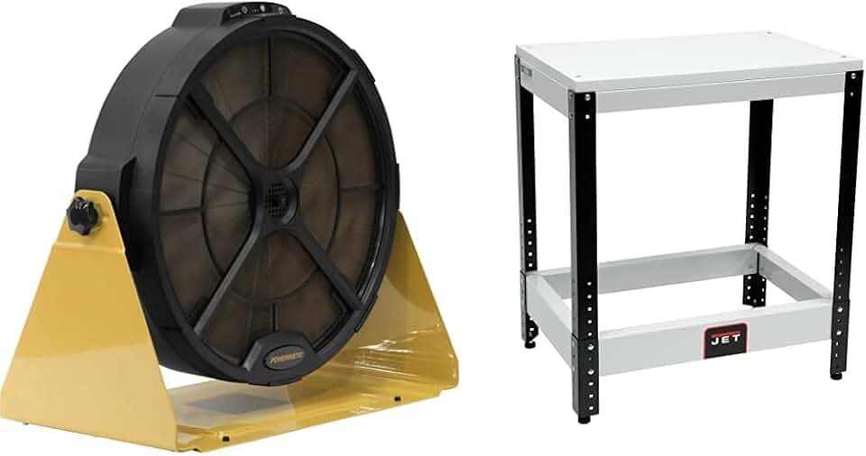 Powermatic 1791331 Micro Dust Air Filtration System (PM1250) with JET 728100 Universal Benchtop Machine Table & & & &