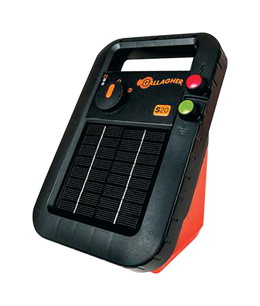 GALLAGHER NORTH AMERICA INCGallagher S20 6 V Solar-Powered Fence Energizer 334540800 sq ft Black/Orange