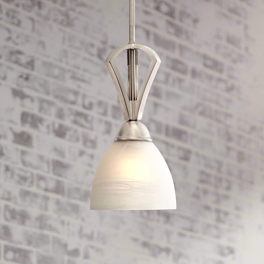 Possini Euro Design Milbury Satin Nickel Silver Mini Pendant Light 6